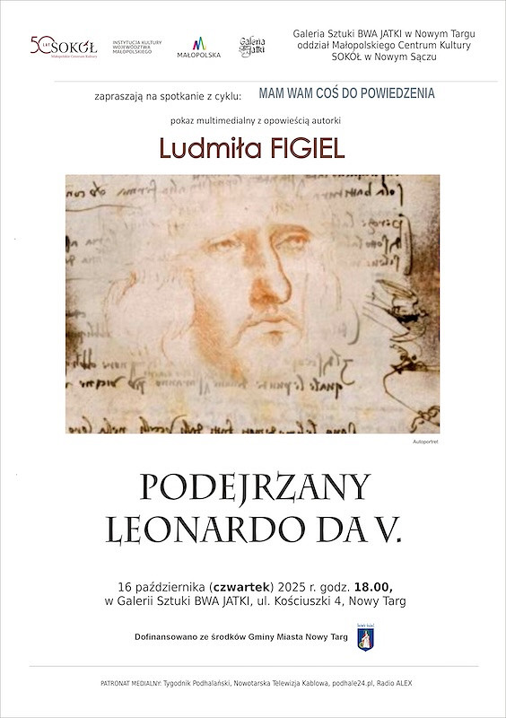 „Podejrzany Leonardo Da V”  - zapraszamy na spotkanie