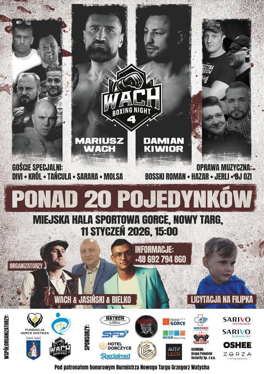 Gala Wach Boxing Night 4 w Nowym Targu