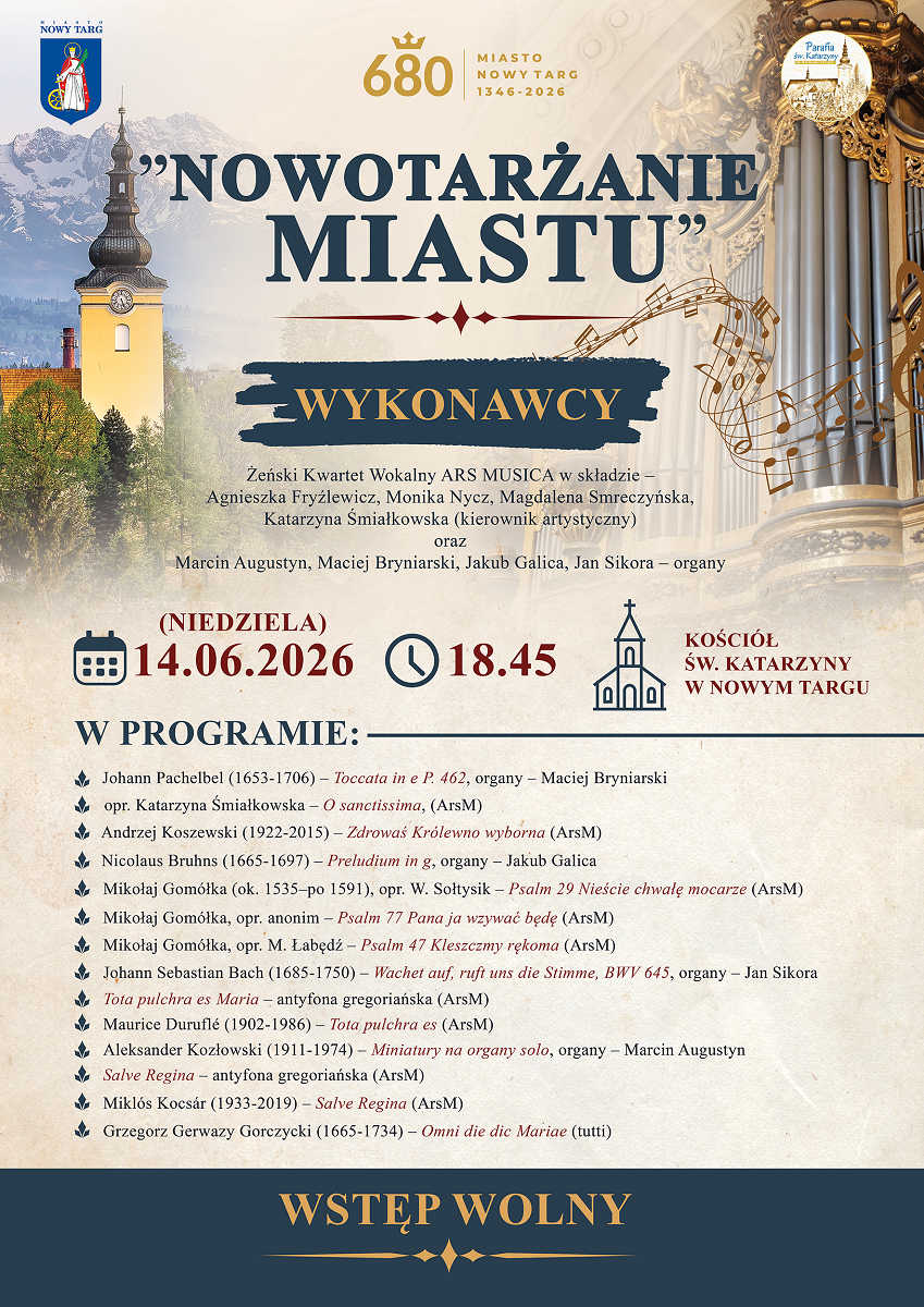 Koncert  „Nowotarżanie Miastu”