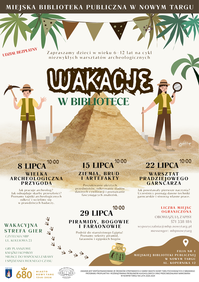 Wakacyjna misja w nowotarskiej bibliotece - odkrywamy przeszłość