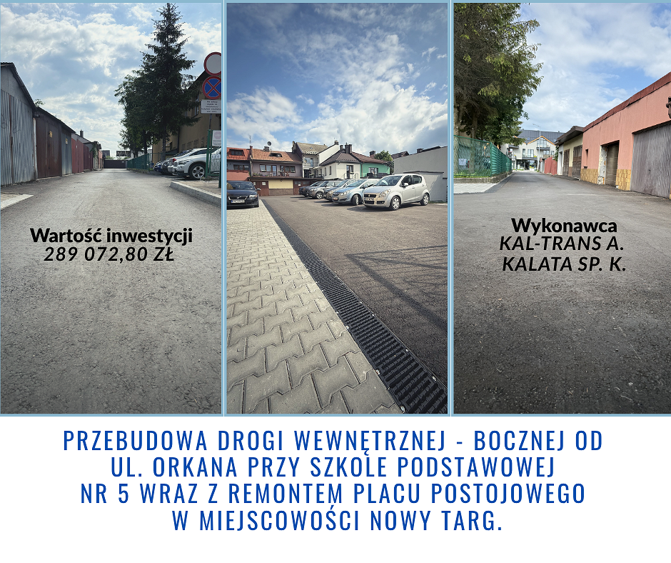 Przebudowa drogi wewnętrznej przy Szkole Podstawowej nr 5