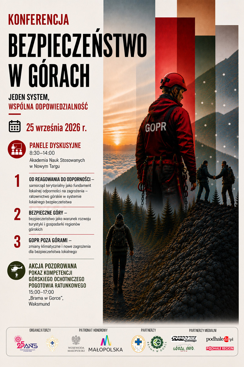 Bezpieczeństwo w górach – jeden system, wspólna odpowiedzialność
