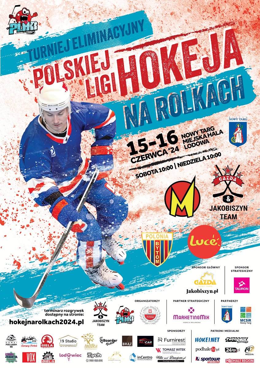 Oficjalna wersja plakatu - Turniej Eliminacyjny Ekstraligi Hokeja Na Rolkach Nowy Targ 15-16.06.2024.png