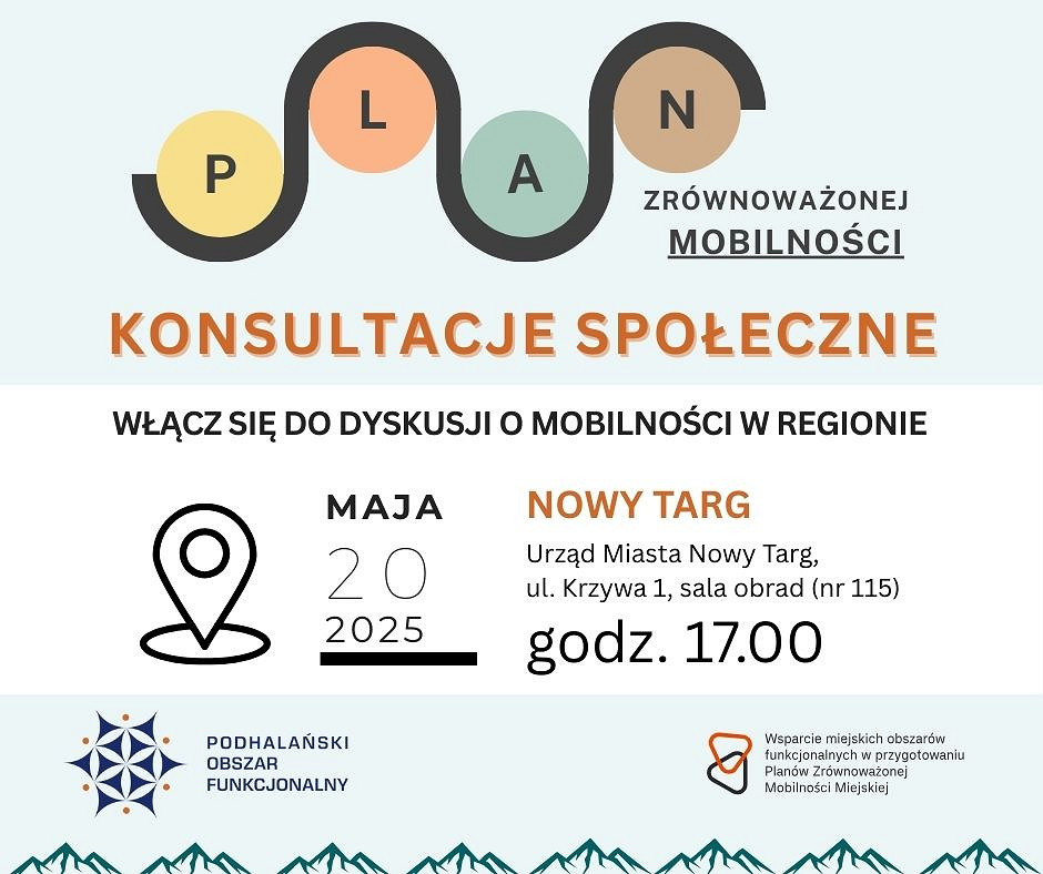 Plan Zrównoważonej Mobilności - konsultacje społeczne