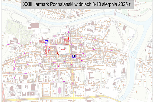XXIII Jarmark Podhalański 2025 mapa do komunikatu.jpg