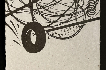 il. 53. ex libris A. Kwiatka, technika mokuhanga, wymiar 140 × 210 mm, rok 2022.jpg
